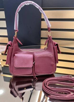 Сумка miu miu бордова
