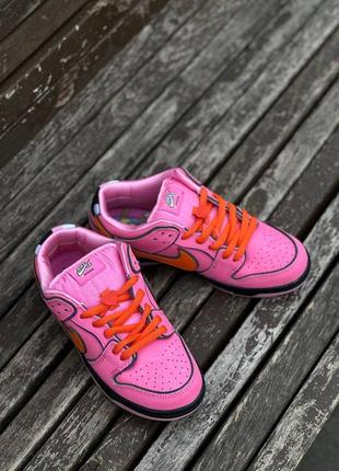 Sb dunk low "powerpuff girls - blossom"8 фото