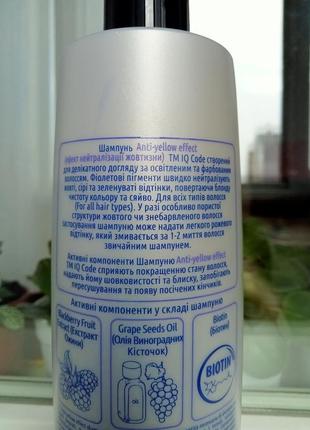 Iq code фиолетовый шампунь для блондинок