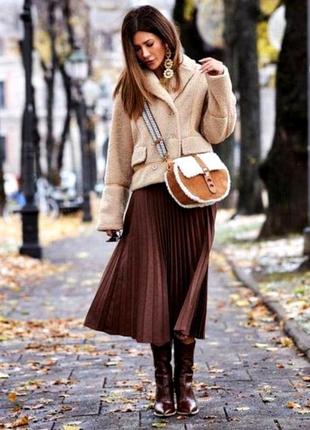 Теплая вилюровая юбка, р. s-m