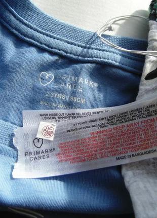 Пижама primark 2-3 года 98 см2 фото