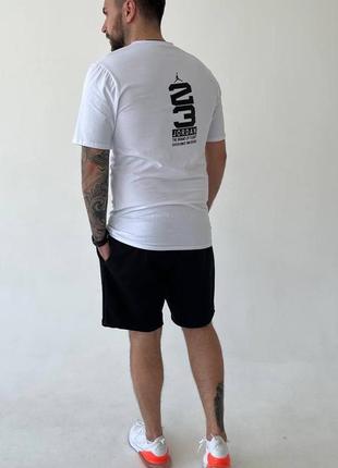 Мужской костюм jordan на лето футболка шорты7 фото