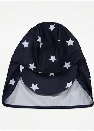 Универсальный солнцезащитный купальник с принтом темно-синих звезд и шляпа keppi...