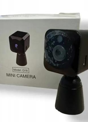Мінікамера q18 4k uhd, радіоденя, маленька камера, акумуляторна