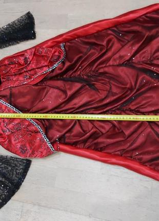 Хэллоуин, платье члрно-красное,черт,диявол, огонь.и.т.д