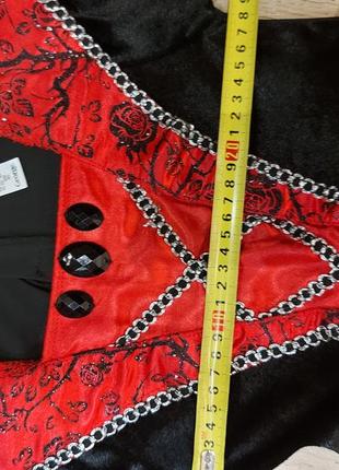 Хэллоуин, платье члрно-красное,черт,диявол, огонь.и.т.д