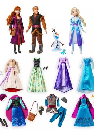 Набір ляльок ельза, анна, кристоф холодне серце disney exlusive frozen.