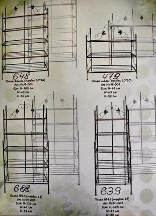 Полка кована маленька. етажерка