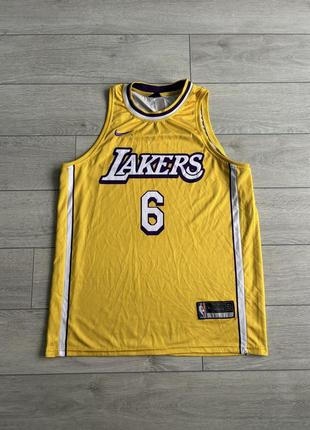 Los angeles lakers lebron james nike jersey баскетбольная майка джерси