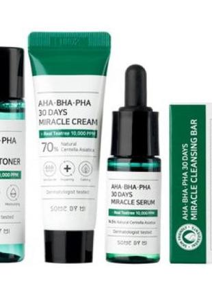 Набор миниатюр кислотных средств some by mi aha-bha-pha 30 days miracle starter kit
