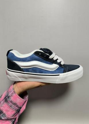 Vans old skool vintage white blue sale