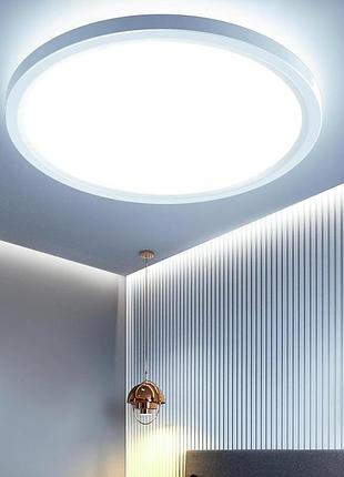 Потолочный светильник otren, 24 вт, дневной белый свет, 4500 к, ip44, водонепроницаемый, 2 шт