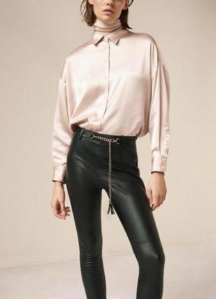 Легінси з екошкіри zara.