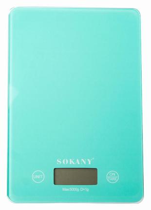Кухонні ваги до 5 кг електронні точні ваги настільні sokany