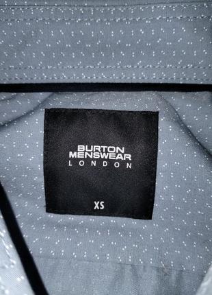 Новая голубая рубашка голубая мужская подростковая на длинный рукав burton 6