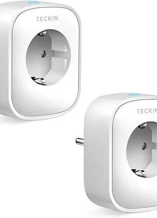 Смарт-розетка smart plug teckin sp22 wi-fi, набор 2 шт