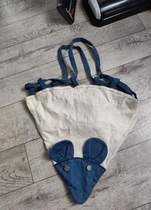 Сумка тканевая натуральная мышка