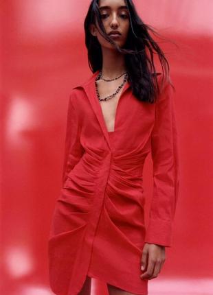 Сукня червона zara.