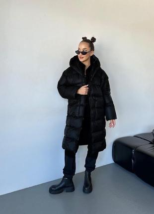 Тепла подовжена куртка пальто пуховик виробник туреччина