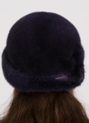 Жіночий норковий капелюх з аплікацією