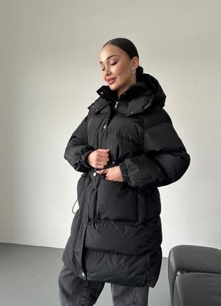 Подовжена парка куртка курточка три кольори