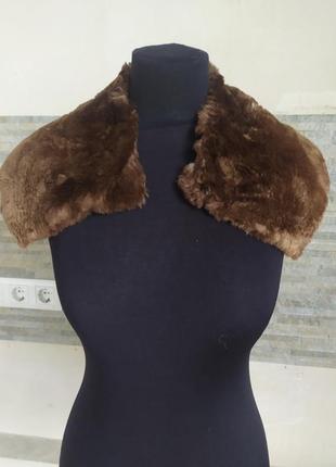 Воротник из цигейки овчины