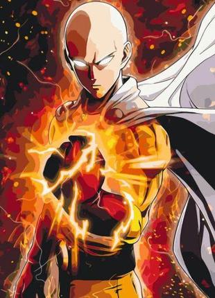 Картина за номерами аніме. ванпанчмен 40*50 см