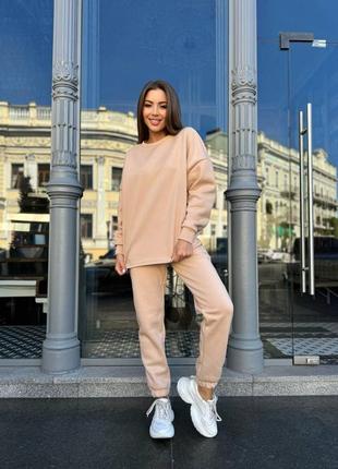 Вауу 😍 неймовірний костюм з кофтою oversize та джоггерами жіночий 🔥🔥🔥