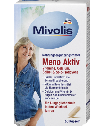 Вітамінний комплекс для жінок під час менопаузи  mivolis meno aktiv kapseln 60 st., 33 g