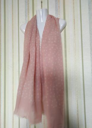 Вовняний шарф палантин вовна шовк