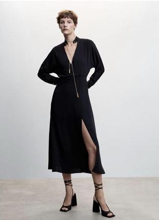 Изысканное платье mango с разрезом