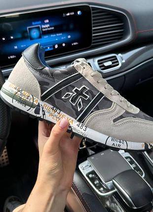 Premiata military grey кросівки