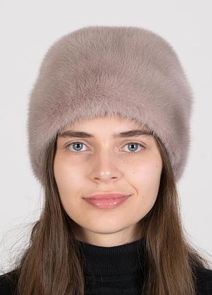 Жіноча хутряна шапка норкова кубанка