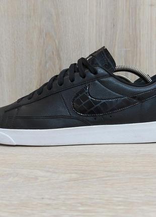 Кроссовки nike blazer low black leather оригинал