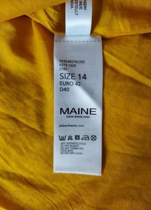 Сукня міді віскоза бавовна, жовте плаття в квіти maine, p. 149 фото