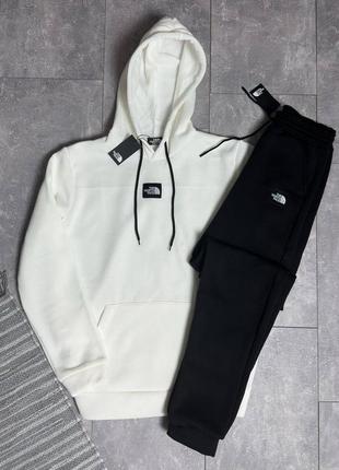 Зимний мужской спортивный костюм на флисе the north face