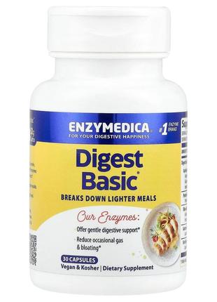 Ферменты для пищеварения enzymedica digest basic 30 капсул