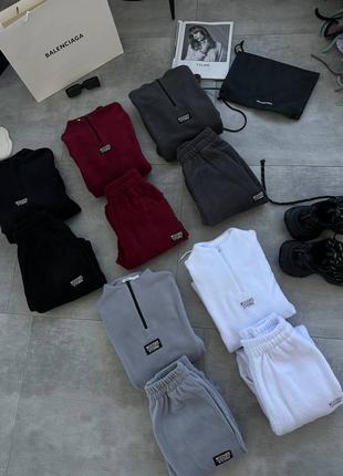 Теплий флісовий костюм