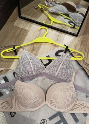 Комплект 70b/75a 2 кружевных бюста 💝🩷🤎