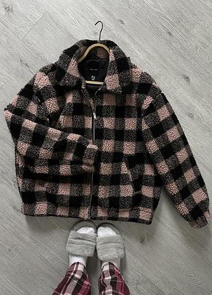 Куртка тедди теплая плюшевая курточка пуховик теди