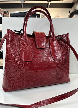 Сумка трендова жіноча шкіра