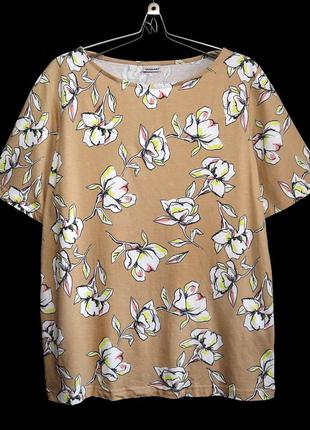 Розпродаж! якісна квіткова футболка з чистої бавовни р.14-16