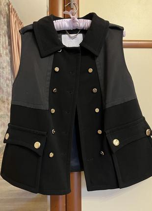 Пальто демисезонное черное