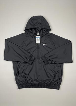 Куртка nike windrunner anorak оригінал чорна чоловіча вітровка анорак на осінь dq4910-010