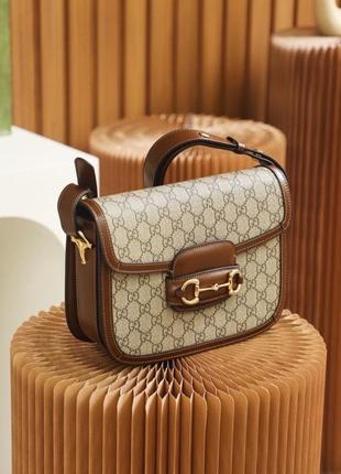 Женская сумка в стиле gucci horsebit 1955