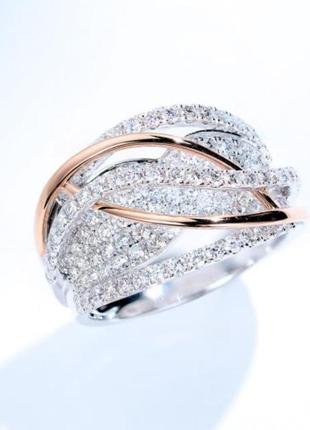 Жіноча каблучка з стразами