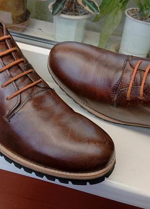 Мягкие стильные  качественные кожаные ботинки " asos ". оригинал ! 44 р
