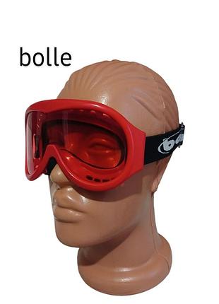 Bolle продается оригинальная детская горнолыжная маска бренда bolle в красном цвете очки