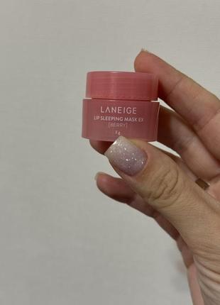 Ночная маска для губ laneige lip sleeping mask berry лесные ягоды, 3 г (миниатюра)