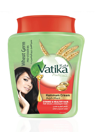 Dabur vatika wheat germ маска для зміцнення волосся ватика 225 мл египет